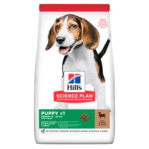 HILL'S CANINE PUPPY MEDIUM LAMB&RICE 2,5 KG