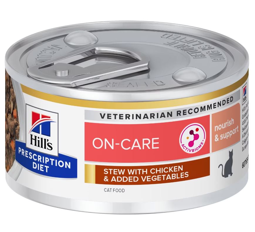 HILL'S PD FELINE ON-CARE SPEZZATINO POLLO & VERDURE LATTINA 82 GR