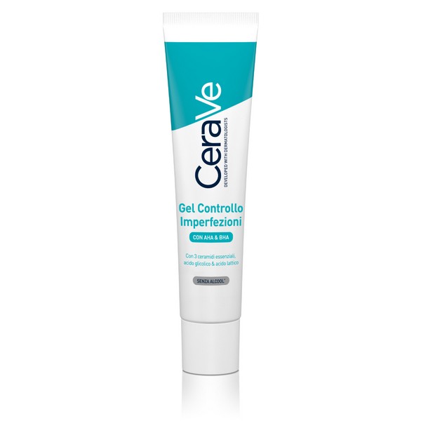 Cerave Gel Controllo Imperfezioni 40ml Per Pelle Acneica Con AHA BHA