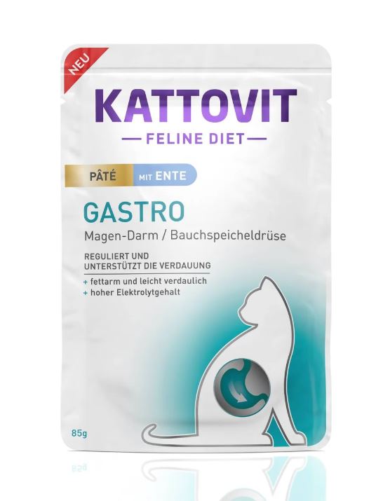 KATTOVIT GATTO DIET GASTRO PATE' ANATRA BUSTA 85 GR