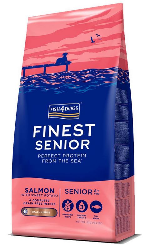 FISH4DOGS CANE FINEST SENIOR SALMONE SMALL 6 KG
