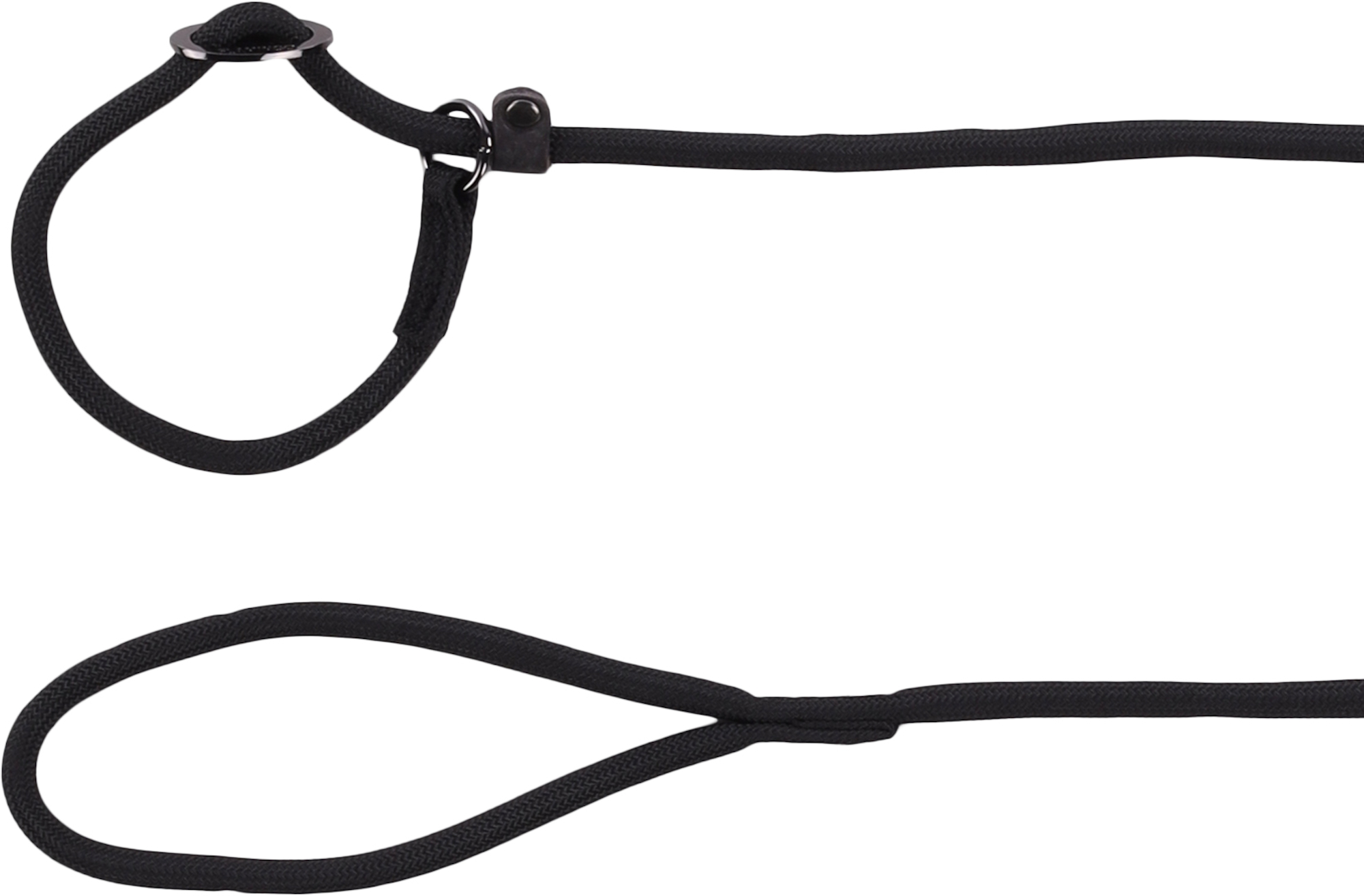 FLAMINGO CANE GUINZAGLIO IN NYLON ANTI-TIRO "AIDEN" 12 MM X 130 CM NERO