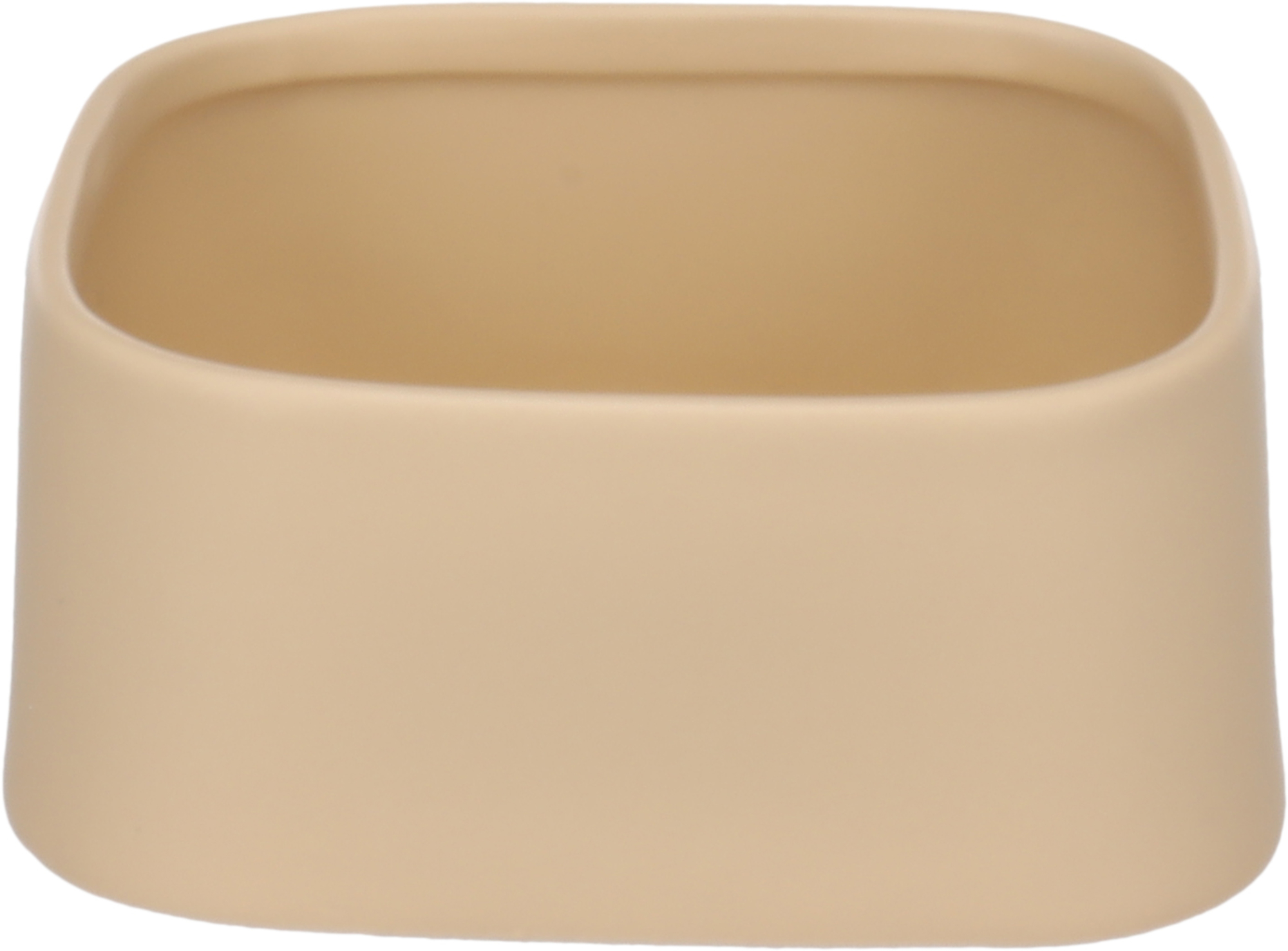 FLAMINGO CIOTOLA IN CERAMICA "ZARA" QUADRATA 900 ML BEIGE