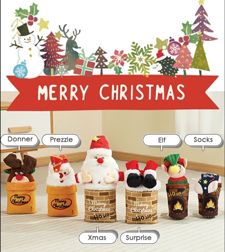 M-PETS XMAS CANE GIOCO SNACK ATTACK "XMAS"