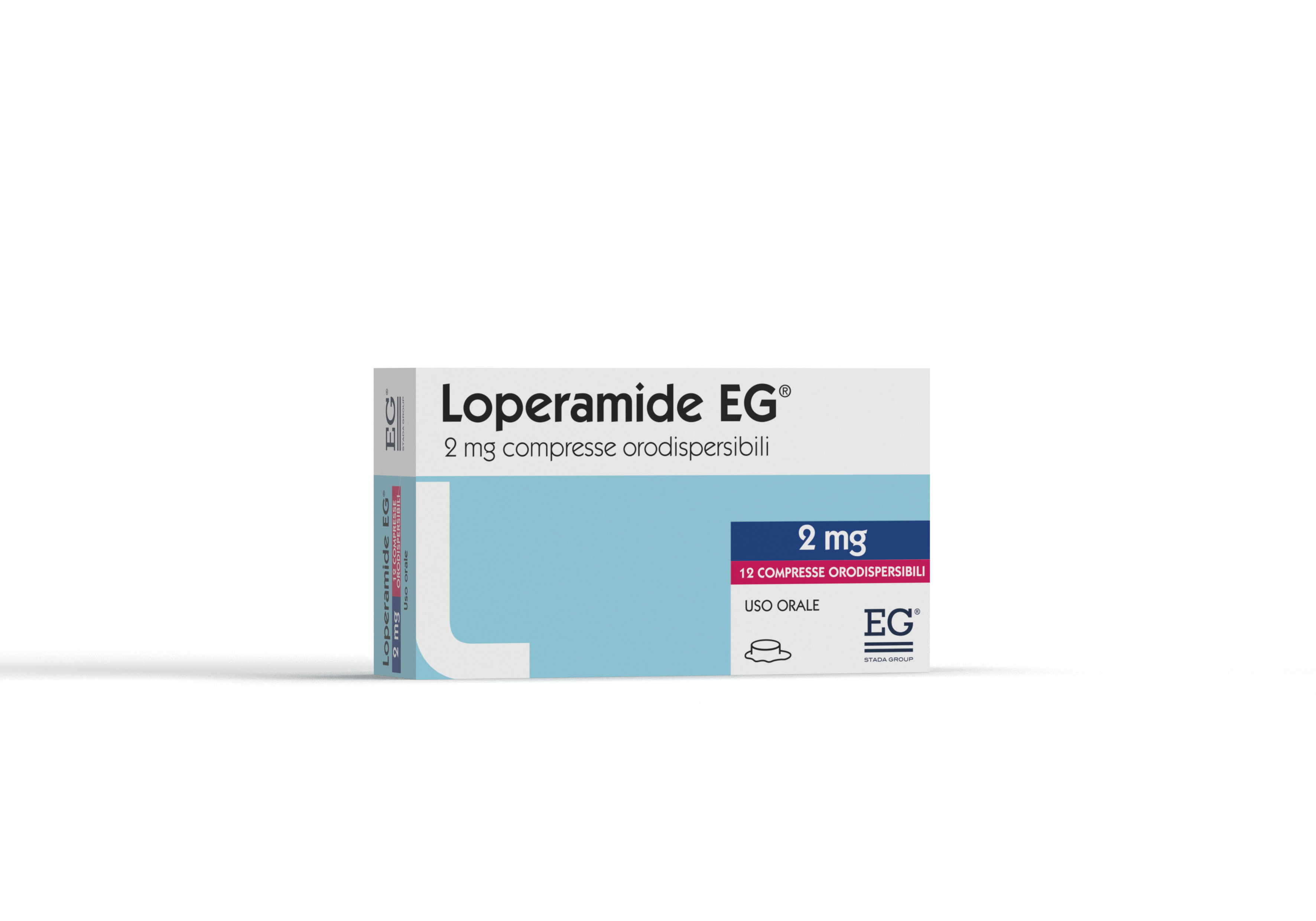 EG Loperamide 2mg Trattamento Diarrea 12 Compresse Orodispersibili