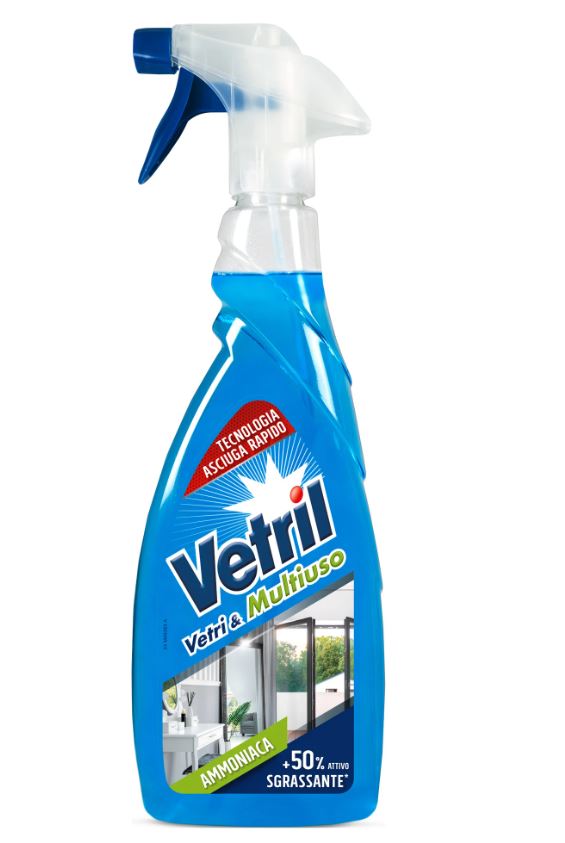 VETRIL DETERGENTE VETRI E MULTIUSO AMMONIACA 650 ML