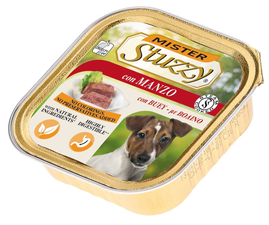STUZZY CANE PATE' VASCHETTA ADULTO MANZO 150 GR
