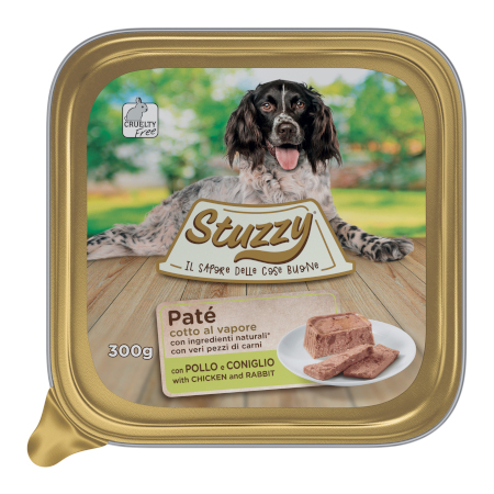 STUZZY CANE PATE' VASCHETTA ADULTO POLLO & CONIGLIO 300 GR