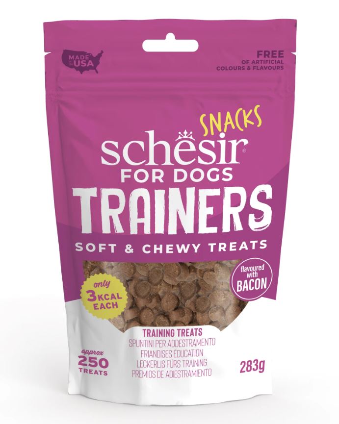 SCHESIR DOG SNK TRA BACON 283G