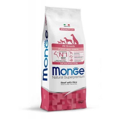 MONGE AB PUPPY MANZO&RISO 12KG