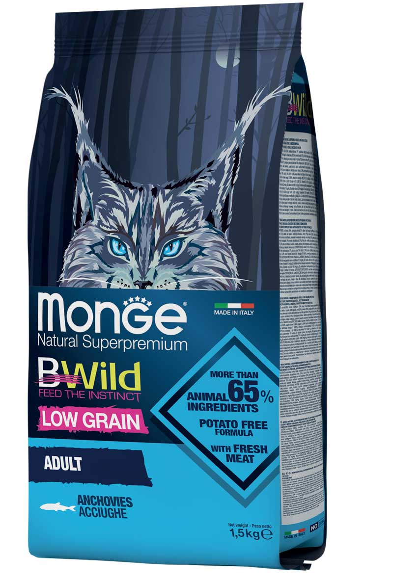 MONGE BWILD CAT AD ACCIUG1,5KG