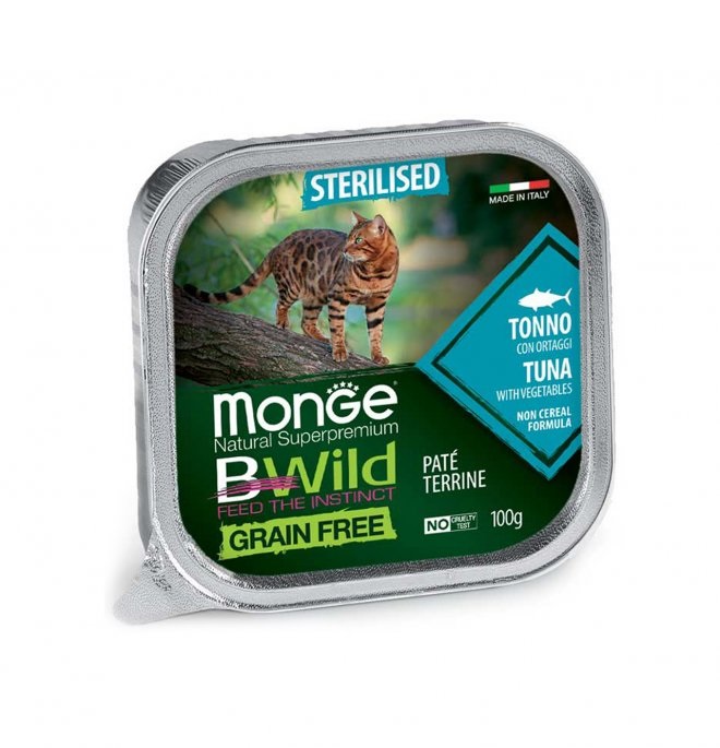 MONGE BWILD CAT STERIL TON/ORT