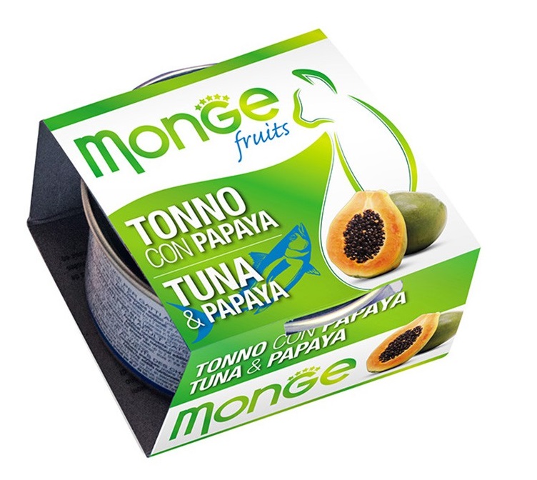 MONGE FRUITS TONNO C/PAPAYA80G
