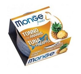MONGE FRUITS TONNO C/ANANAS80G