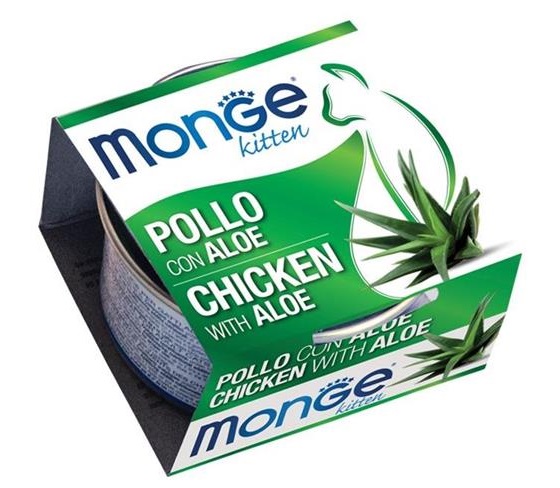 MONGE FRUITS POLLO C/ALOE 80G