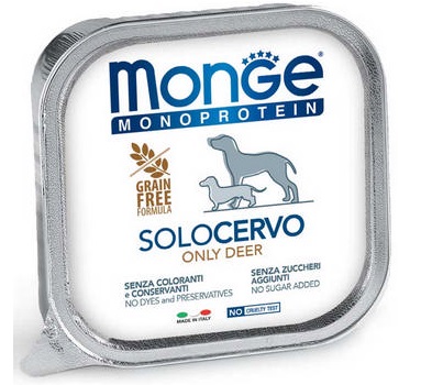 MONGE MONOPROT 100% CERVO 150G