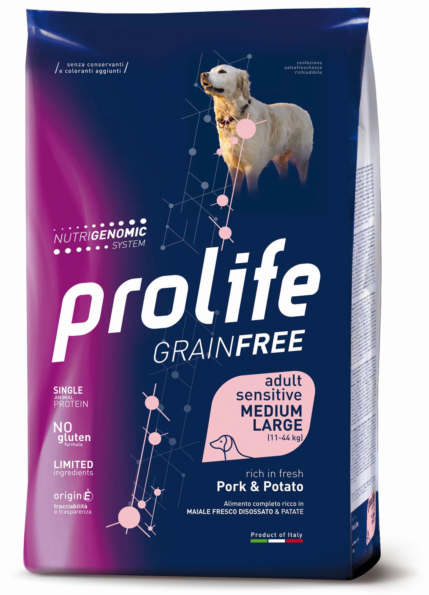 PROLIFE DOG GF AD PORK&PO2,5KG