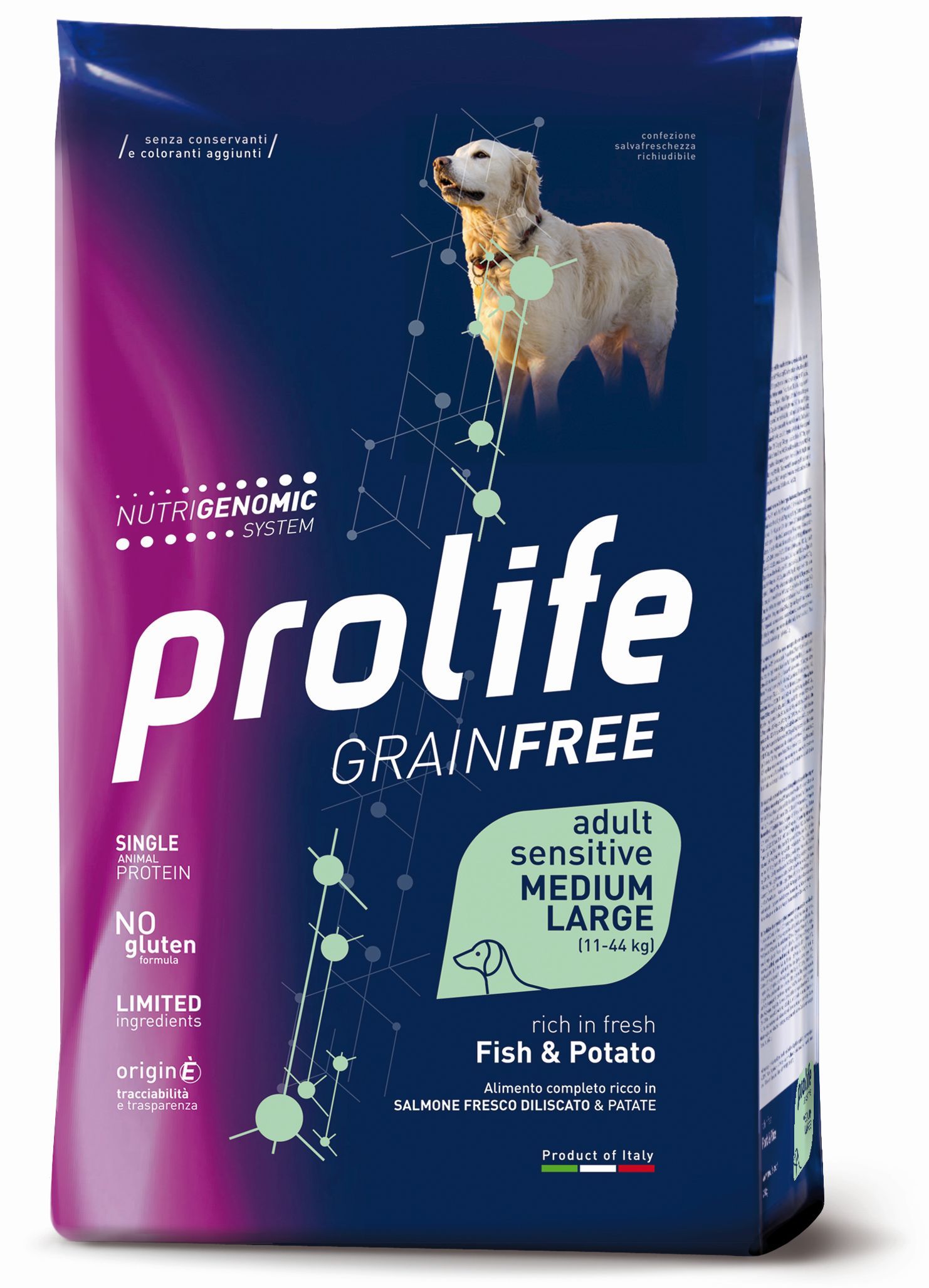 PROLIFE DOG GF AD FISH&PO2,5KG