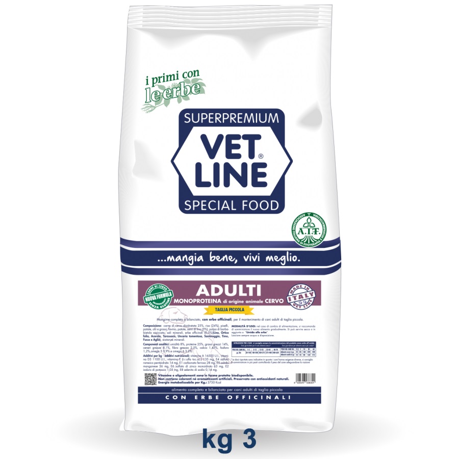 VET LINE AD CERVO TP 3KG