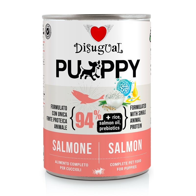 DISUGUAL CANE PUPPY MONOPROTEICO SALMONE LATTINA 400 GR