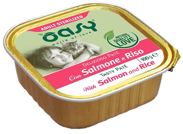 OY CAT PATE' STER SALMON 100G