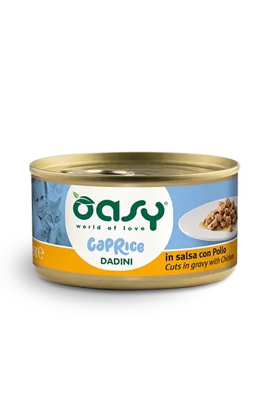 OASY WET CAT DADINI POLLO 85G