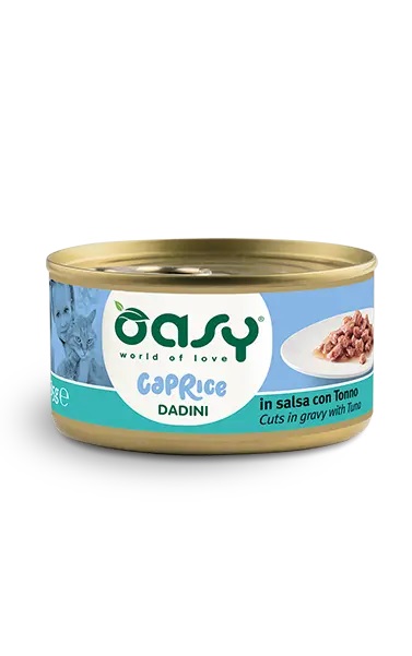 OASY WET CAT DADINI TONNO 85G