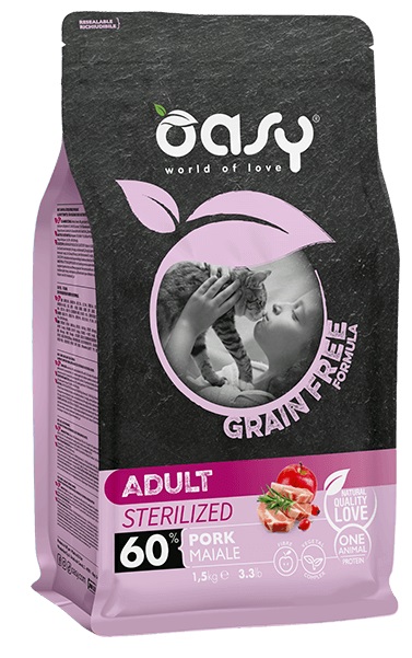 OASY DRY CAT AD MAIALE300G 8PZ