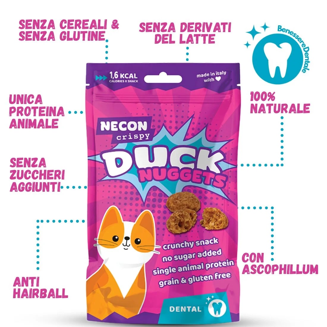 VEGGY NUGGETS DENTAL CAT 85G