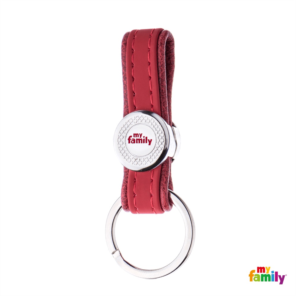 RED BILBAO KEYRING WHI BRONZE