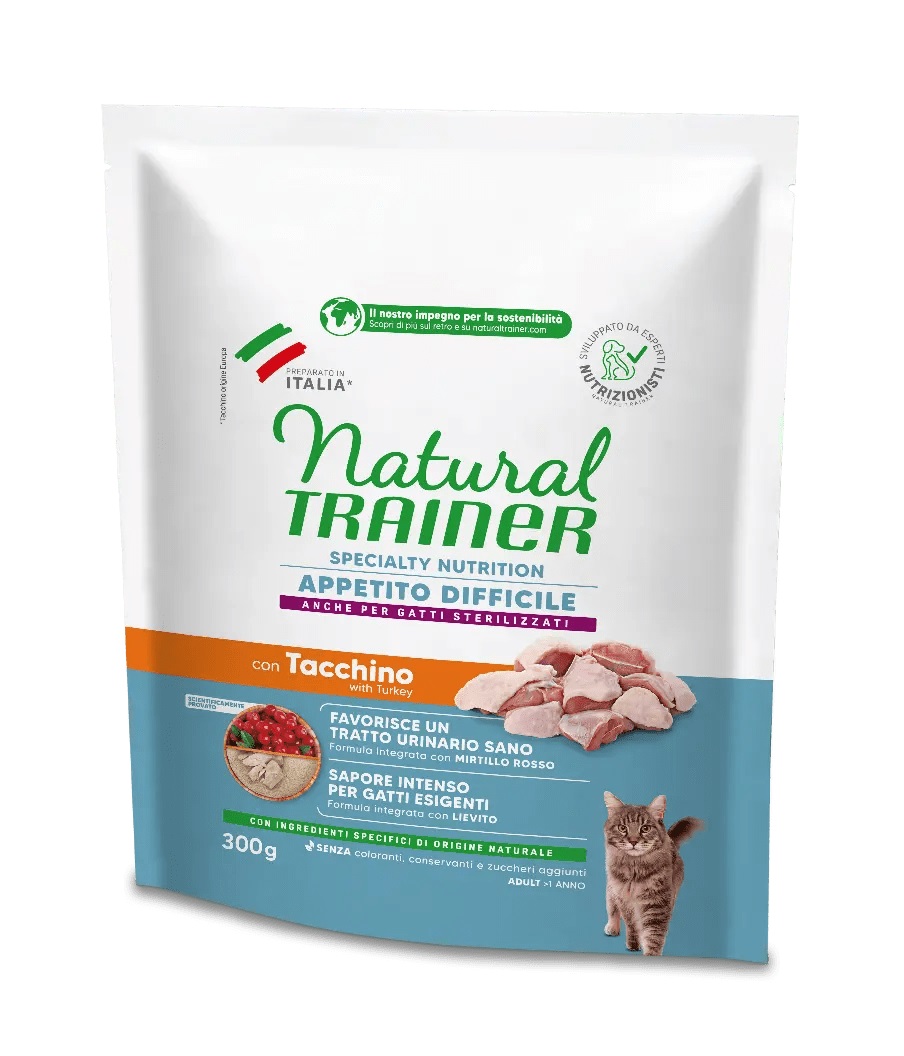 TRAINER GATTO SPECIALTY NUTRITION - APPETITO DIFFICILE - TACCHINO 300 GR
