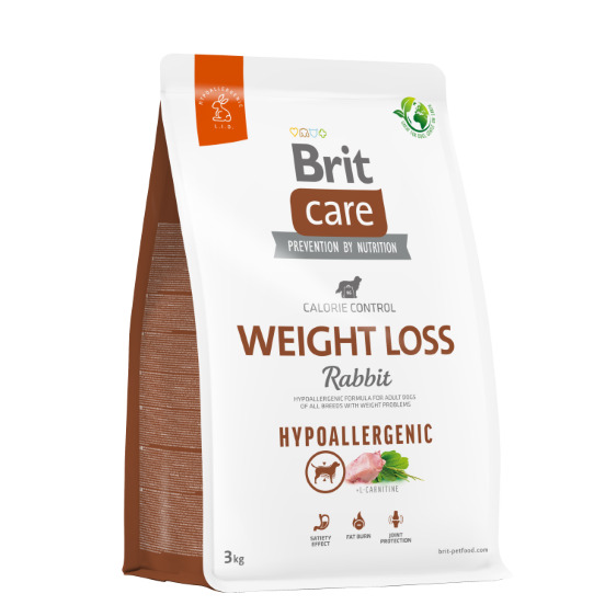 BRIT CARE CANE HYPOALLERGENIC ADULT WEIGHT LOSS RABBIT 3 KG
