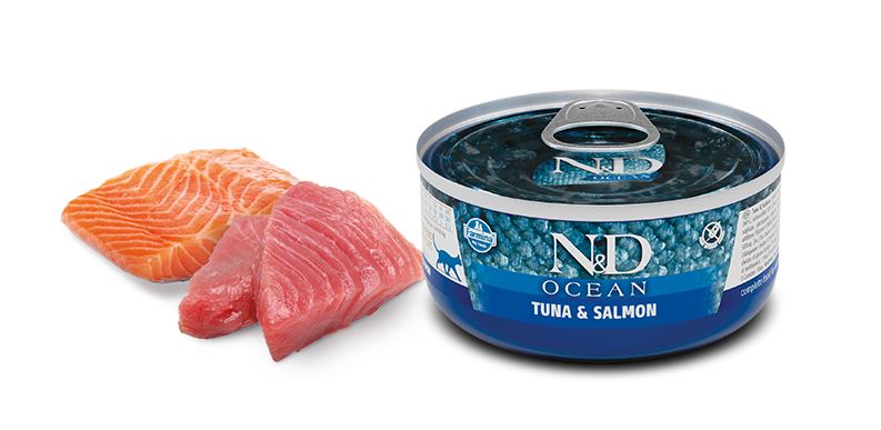 N&D CAT OCEAN TUNA&SALMON 70G