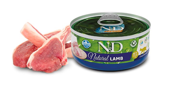 N&D CAT NATURAL LAMB 70G