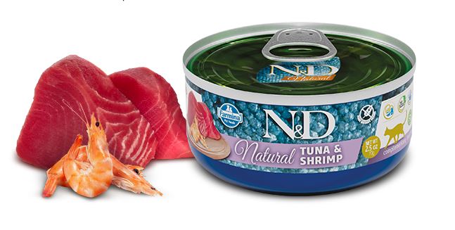 N&D CAT NATURAL TUNA&SHRIMP70G