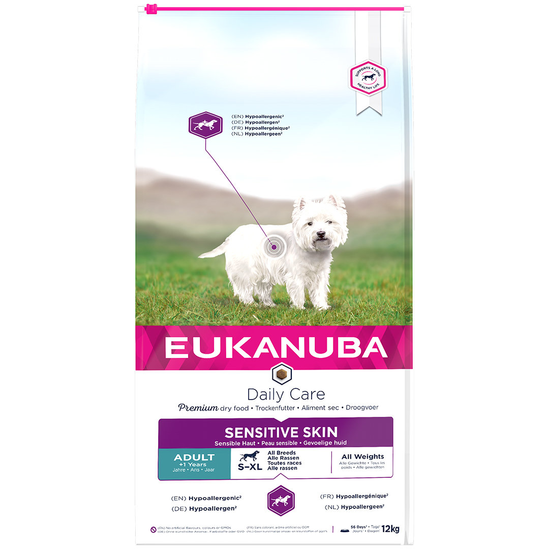 EUKANUBA CANE ADULTO SENSITIVE SKIN POLLO 12 KG