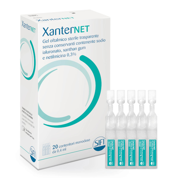 XanterNet Gel Oftalmico Con Acido Ialuronico 20 Flaconi