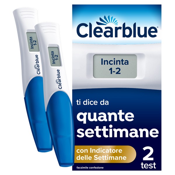 Clearblue Test Di Gravidanza Digitale Con Indicatore Settimane – 2 Test