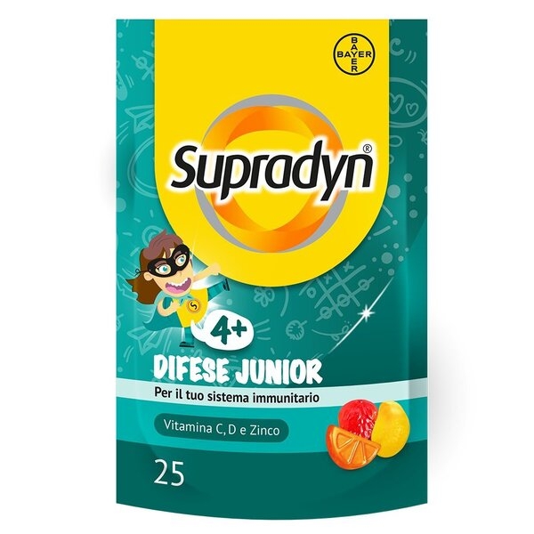 Supradyn Difese Junior Con Vitamina C E Zinco 25 Caramelle