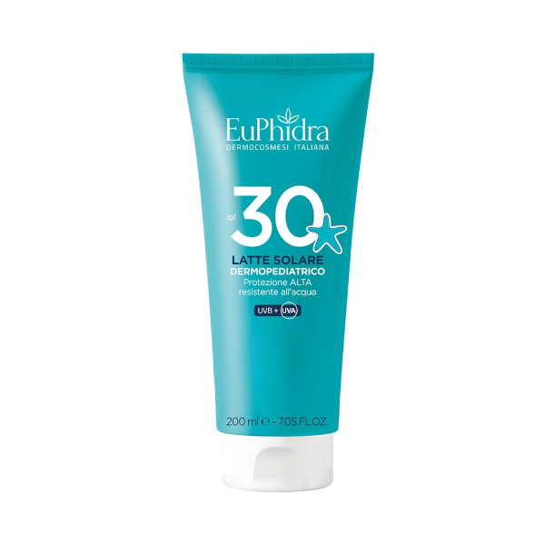 Euphidra Solari - Latte Solare Dermopediatrico SPF30, 200ml