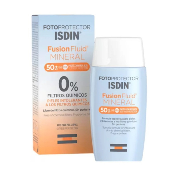 Isdin Fusion Fluid Mineral SPF 50 Protezione Solare Viso 50 Ml