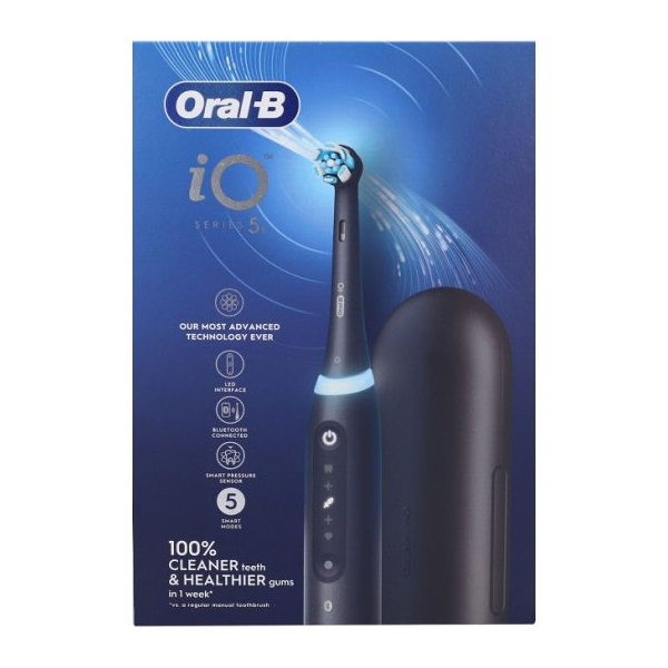Oral B Spazzolino Elettrico IO 5 + 1 Testina - Nero