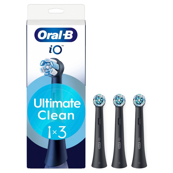 Oral-B IO Ultra Clean Testine Di Ricambio Nere 3 Pezzi