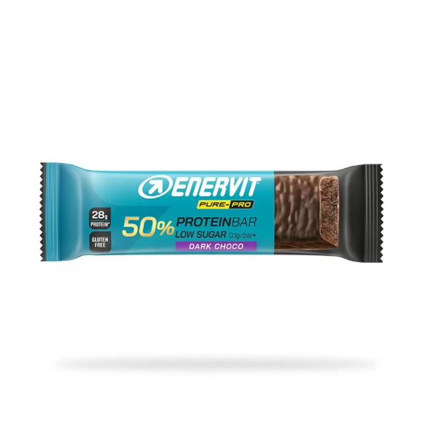 Enervit Pure-Pro – Barretta 50% Proteine Gusto Dark Choco, 55 G