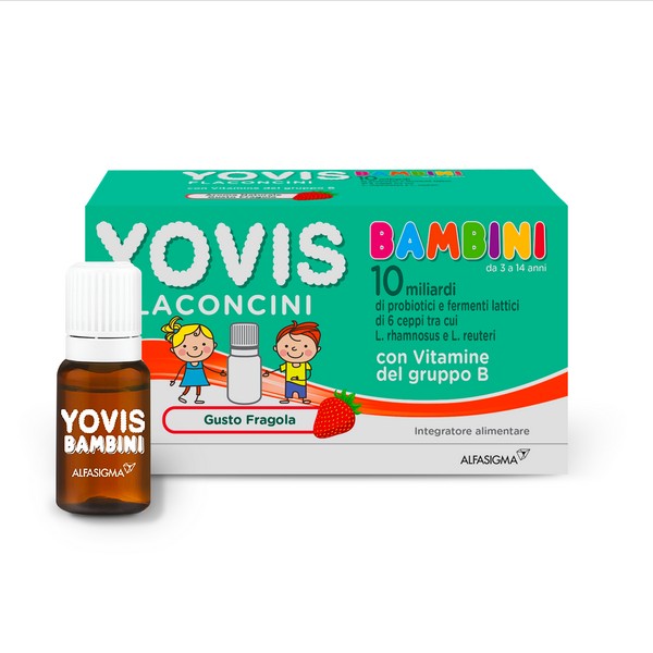 Yovis Bambini Gusto Fragola - Probiotici E Fermenti Lattici