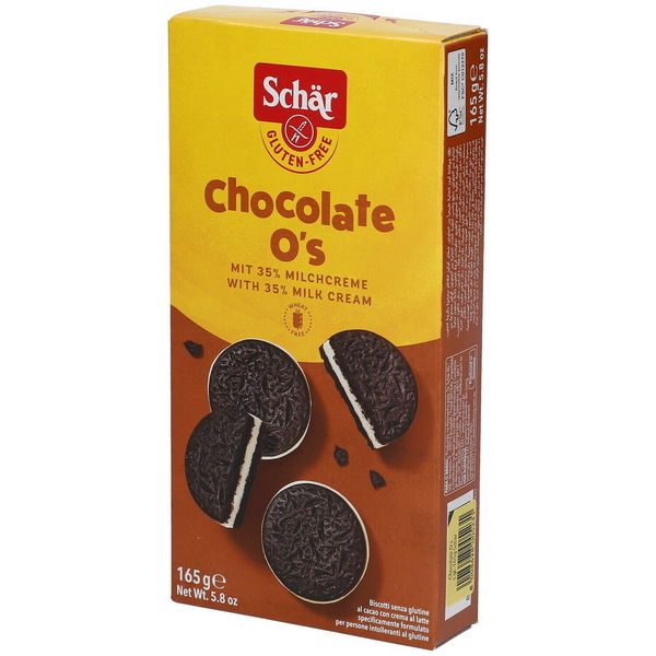 Schar Chocolate O's Biscotti Al Cacao Con Crema Al Latte 165 G