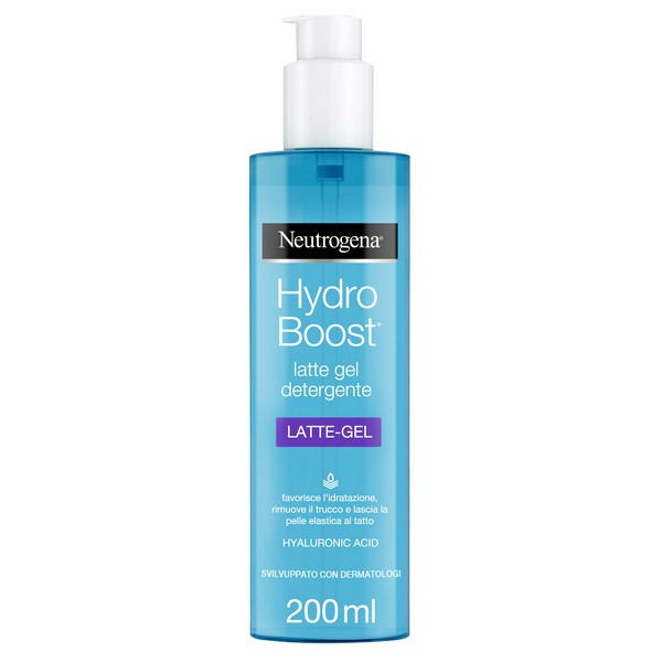 Neutrogena Hydro Boost Latte Gel Detergente Con Acido Ialuronico 200 Ml