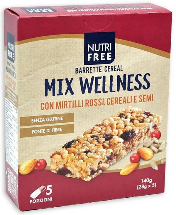 Nutrifree Barrette Cereal Mix Wellness 28 G X 5