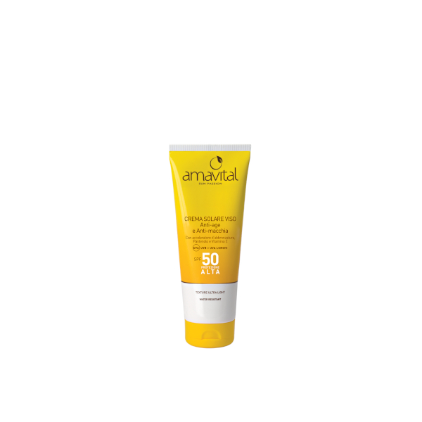 Amavital Crema Solare Viso SPF 50 – Anti-Age E Macchie