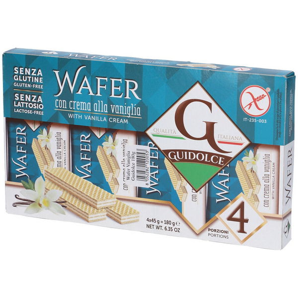 Wafer Con Crema Alla Vaniglia 4 Porzioni X 45 G